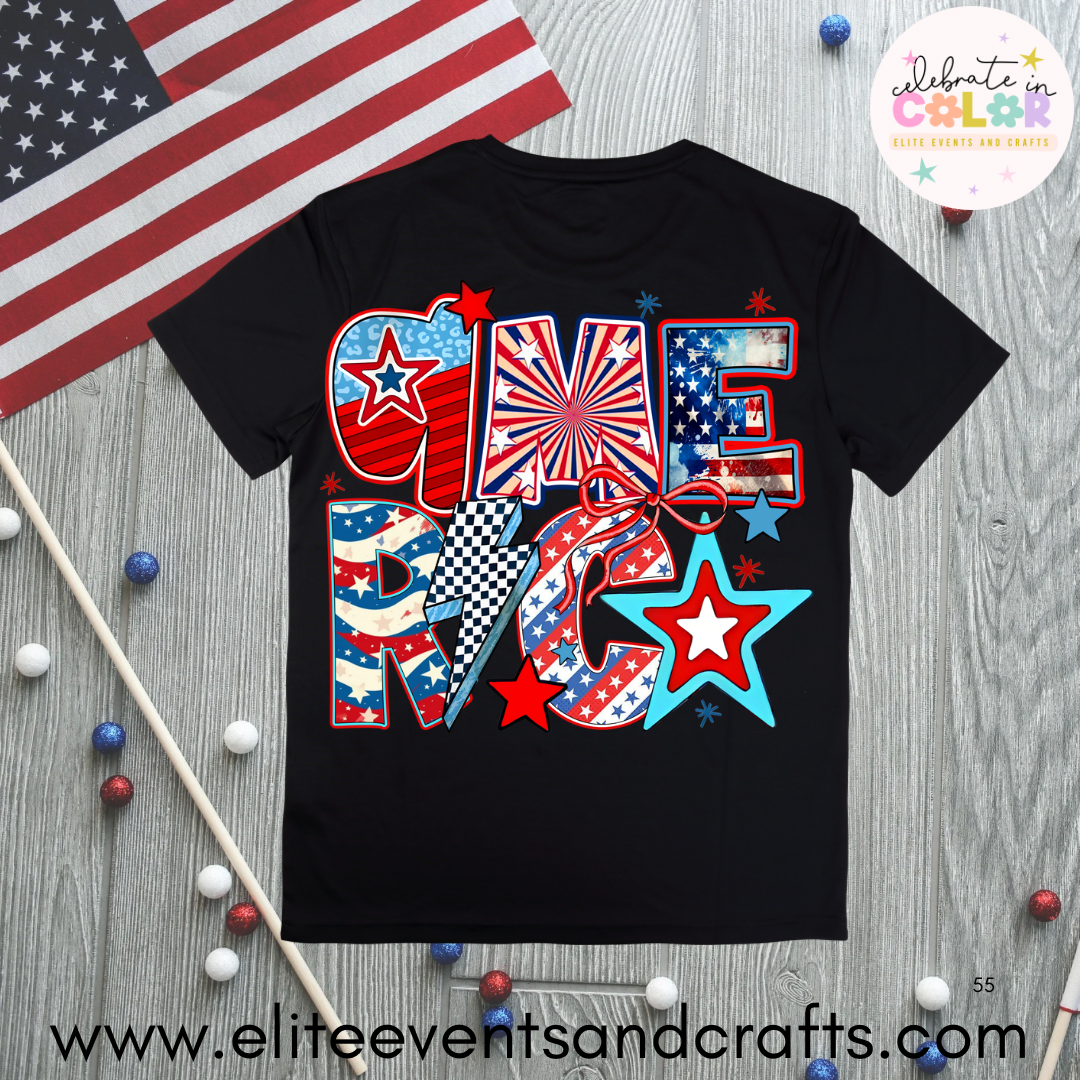 America 4th of July Graphic T-Shirt – Bold Patriotic Tee for Independence Day
