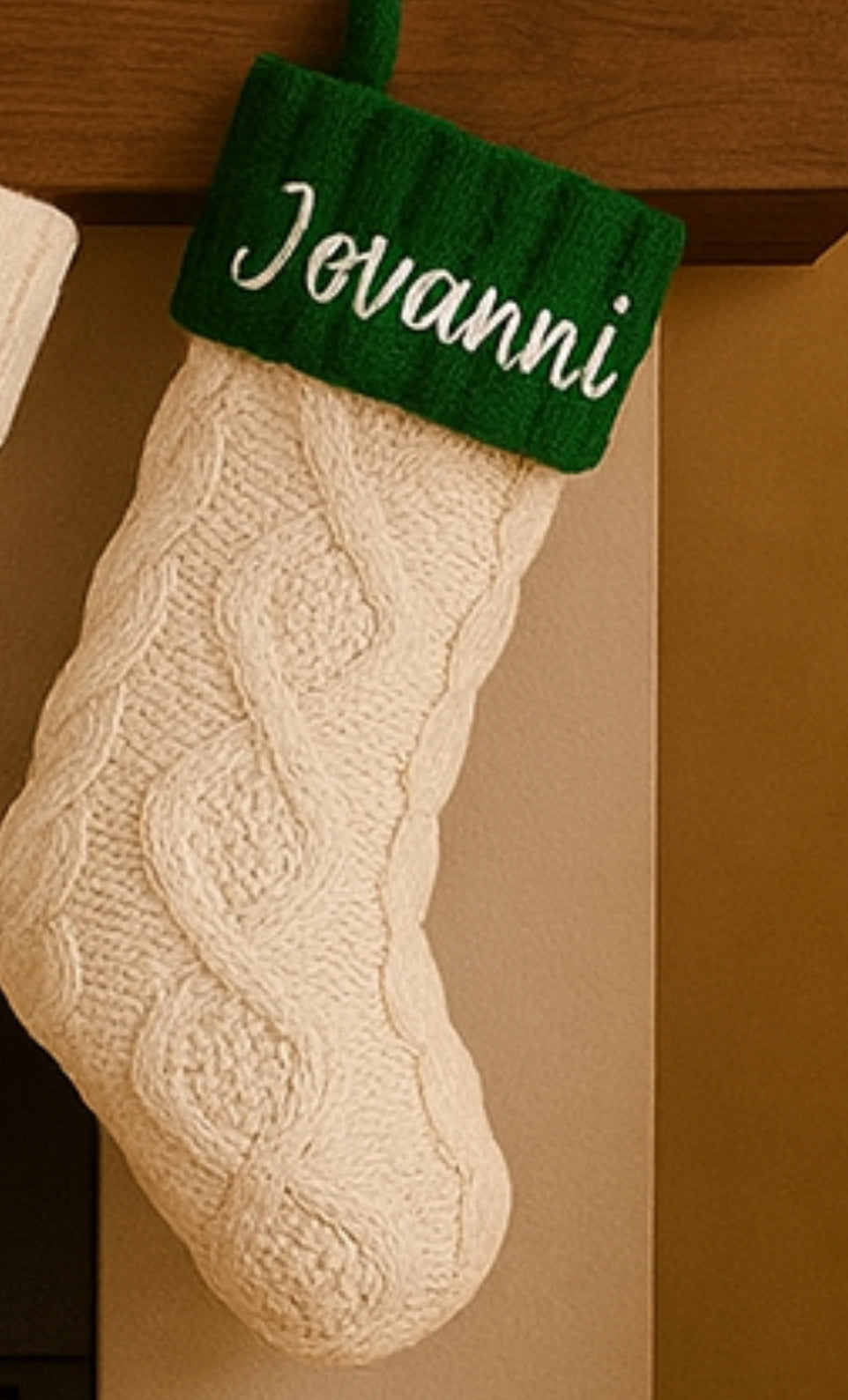 Personalized Mini Christmas Stockings, Custom Vinyl Name Stockings, Cozy Fireplace Decor, Holiday Mantel Stockings for Family