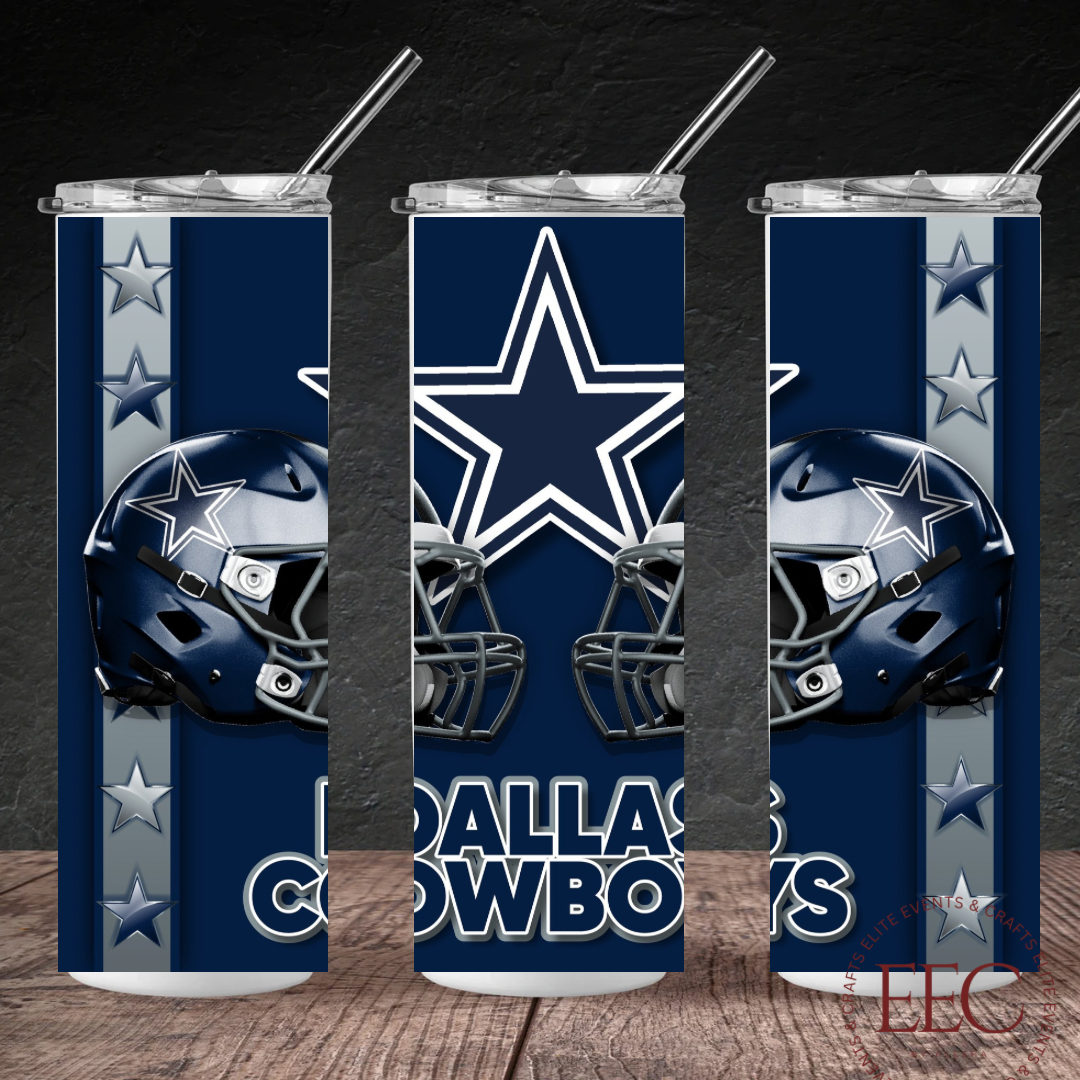 Football Team 20oz Tumbler β Custom Sports Drinkware | Personalized Team Colors & Name | Game Day Football Cup