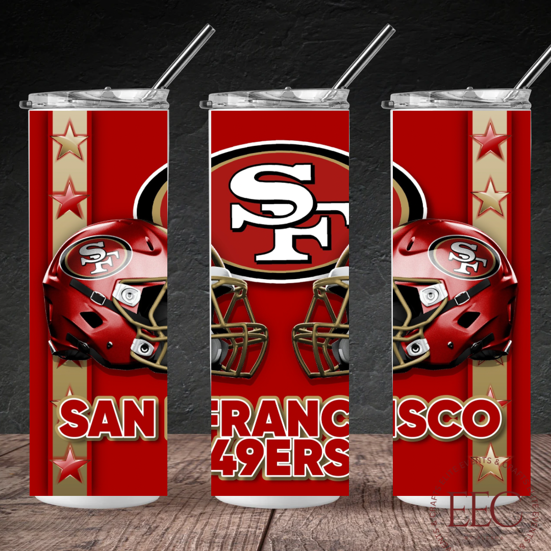 Football Team 20oz Tumbler β Custom Sports Drinkware | Personalized Team Colors & Name | Game Day Football Cup