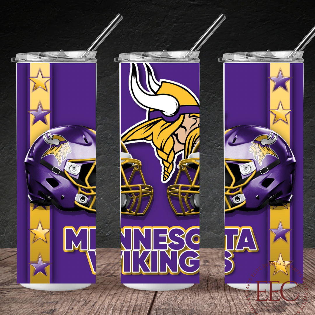 Football Team 20oz Tumbler β Custom Sports Drinkware | Personalized Team Colors & Name | Game Day Football Cup