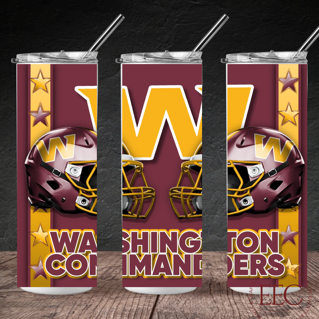 Football Team 20oz Tumbler β Custom Sports Drinkware | Personalized Team Colors & Name | Game Day Football Cup