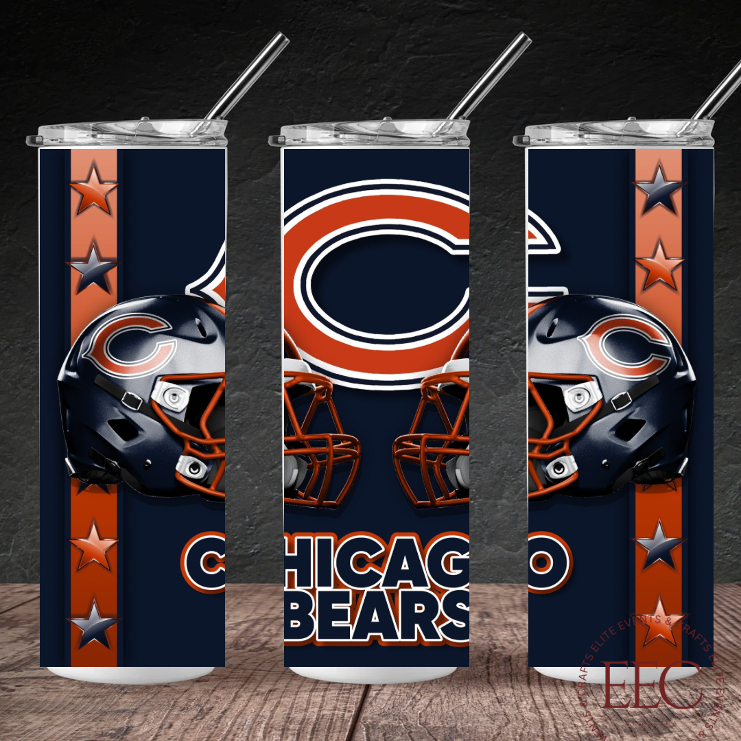Football Team 20oz Tumbler β Custom Sports Drinkware | Personalized Team Colors & Name | Game Day Football Cup