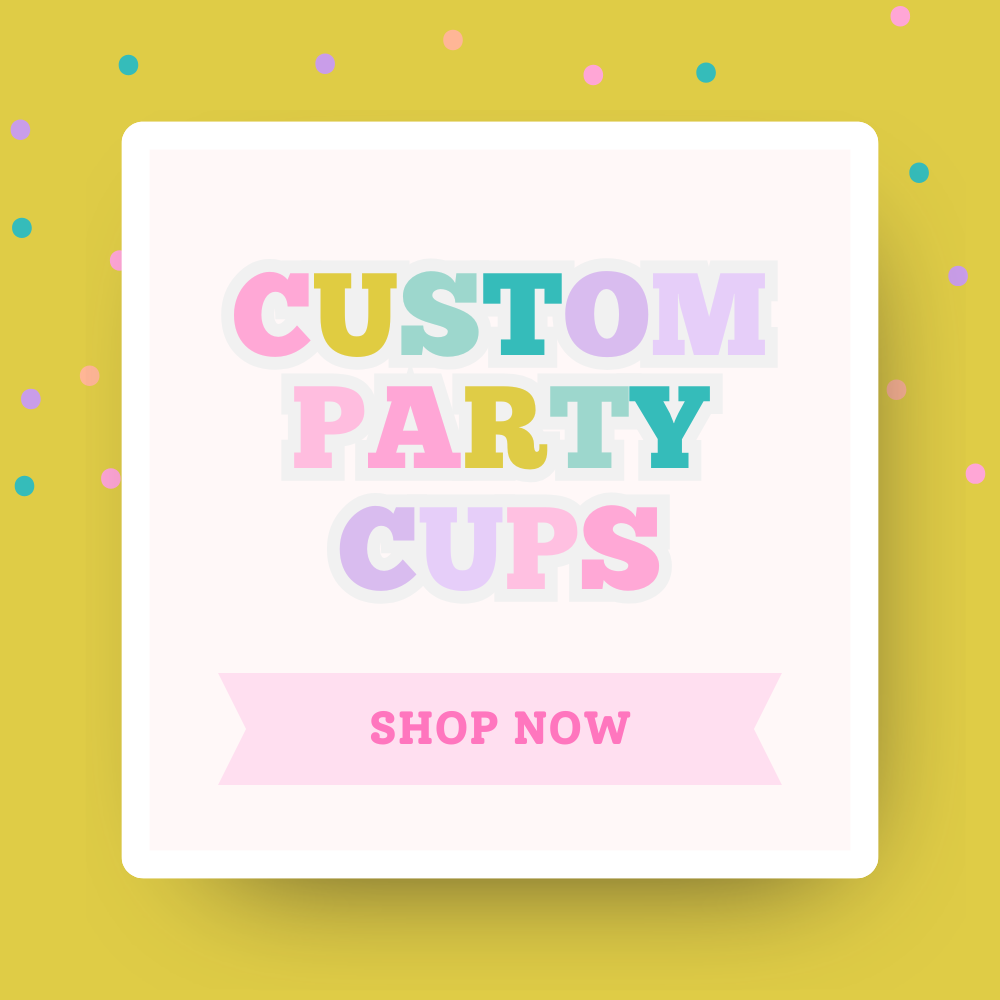 Custom Party Cups (12 Count) – Personalized Drinkware for Birthdays, Weddings & Special Events | Reusable Party Cups