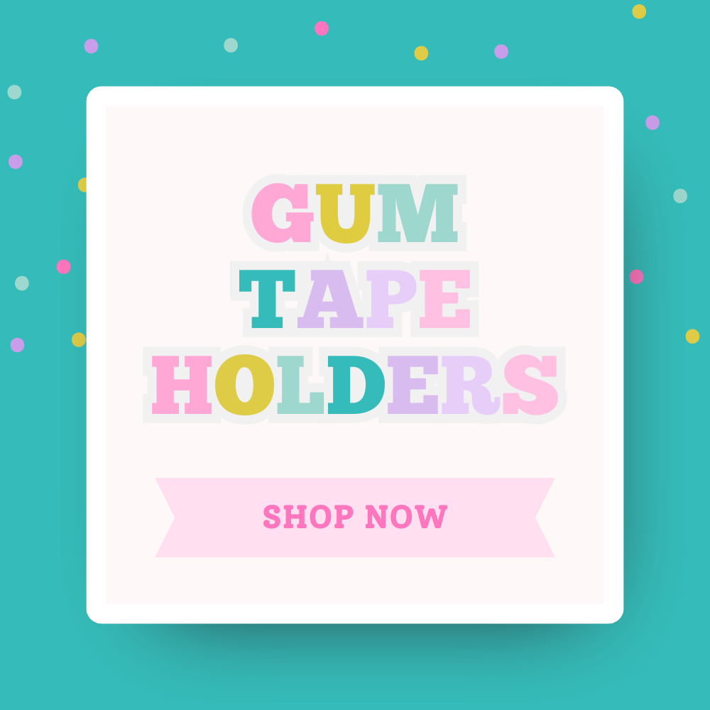 Gum Tape Holders (12 Count) – Fun Party Favors for Kids | Custom Candy Gifts for Birthdays, Events & Treat Bags