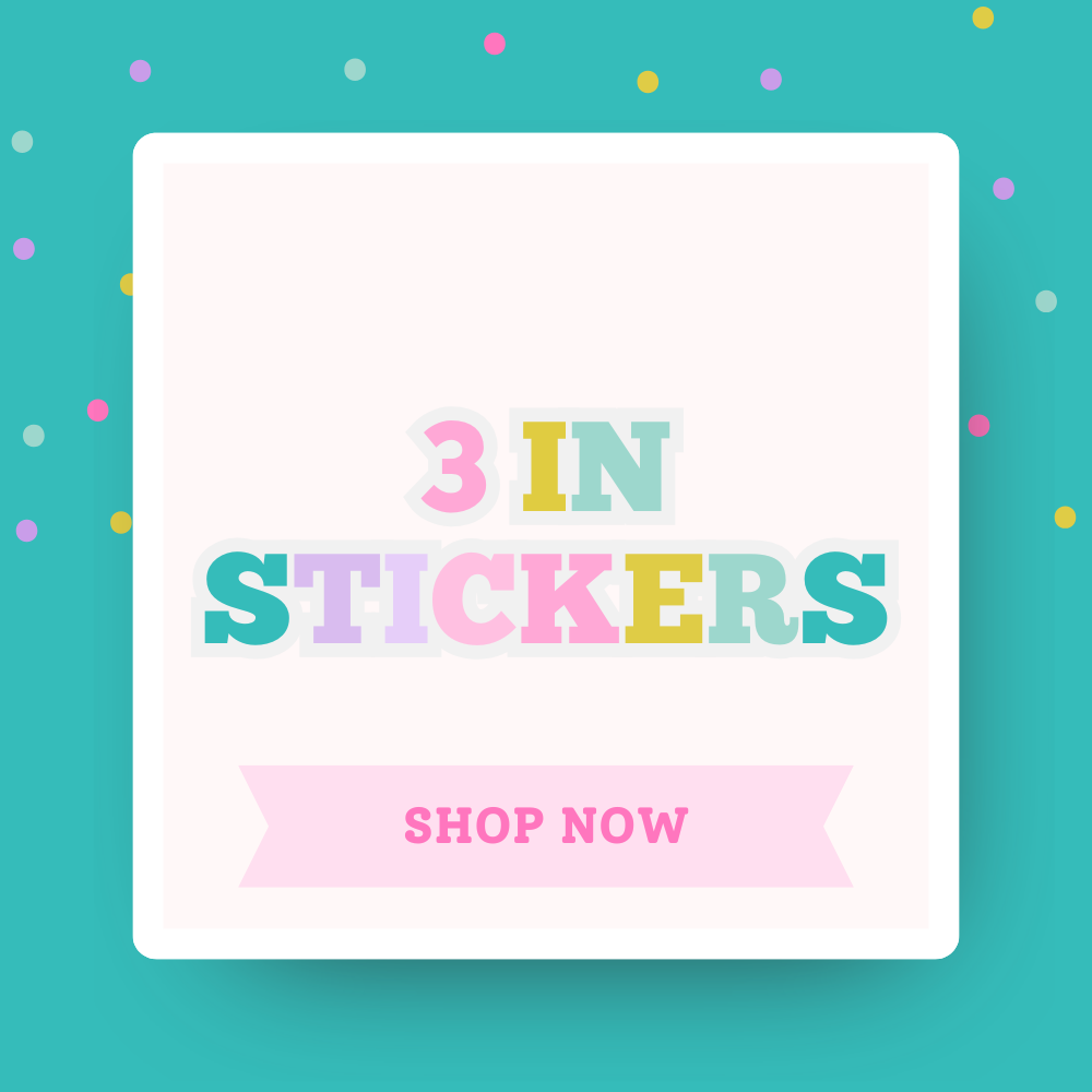 Custom 3-Inch Stickers (Set of 12) – Personalized Labels for Party Favors, Gifts & Packaging | Birthday & Event Stickers