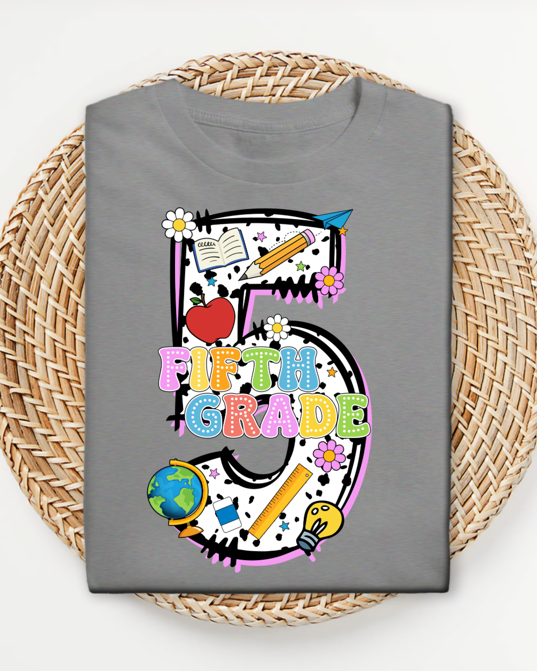 Back to School Grade Shirt, Custom Grade Tee for Kids, First Day of School Shirt, Teacher Approved Outfit, Pre-K to 5th Grade Shirt