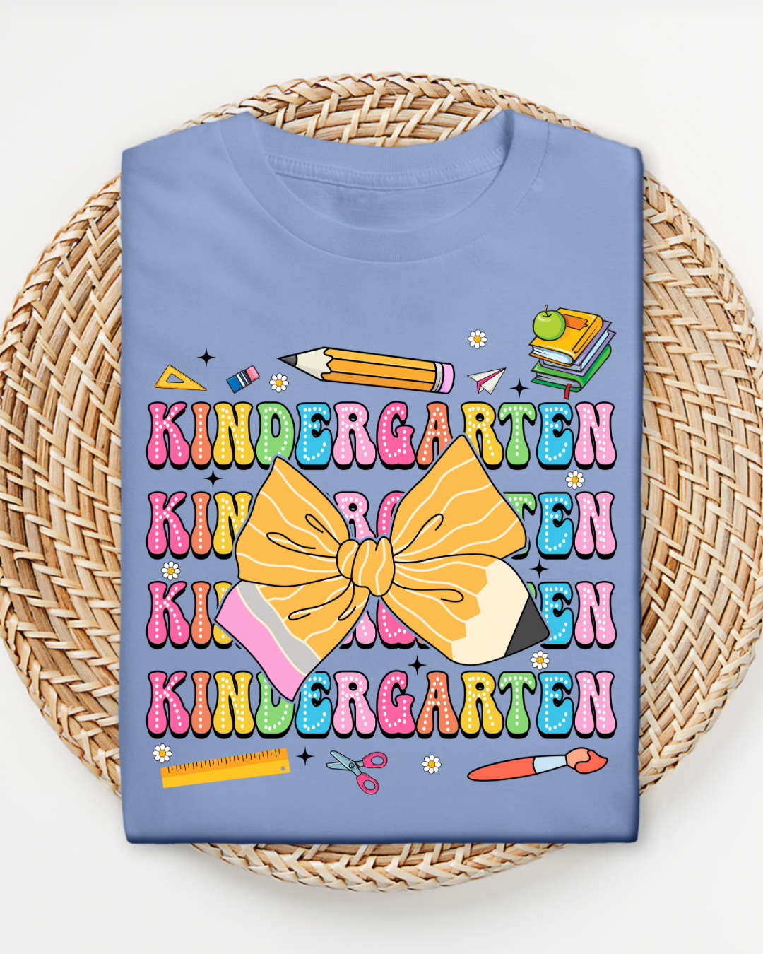 Back to School Bow Shirt, Cute Grade Tee for Girls, First Day School Shirt with Bow, Pre-K to 4th Grade Shirt, School Outfit Girl