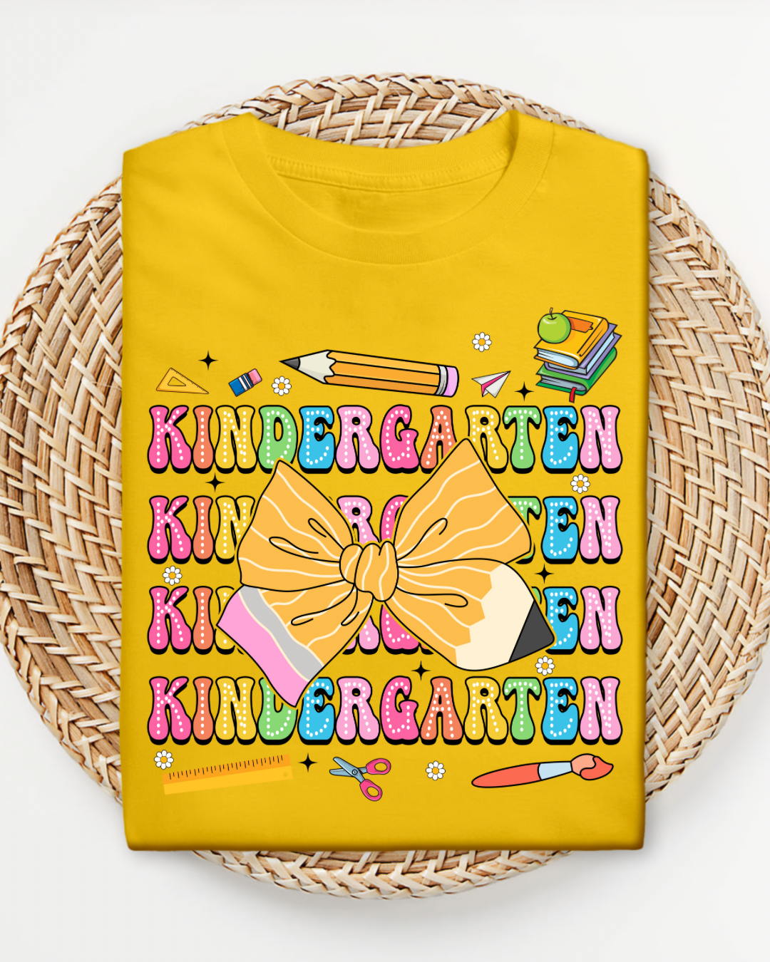 Back to School Bow Shirt, Cute Grade Tee for Girls, First Day School Shirt with Bow, Pre-K to 4th Grade Shirt, School Outfit Girl