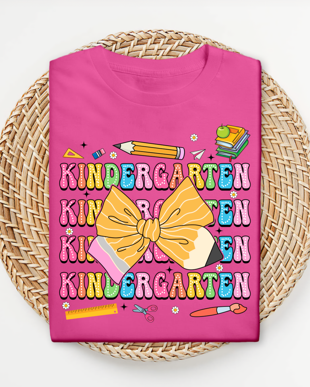 Back to School Bow Shirt, Cute Grade Tee for Girls, First Day School Shirt with Bow, Pre-K to 4th Grade Shirt, School Outfit Girl