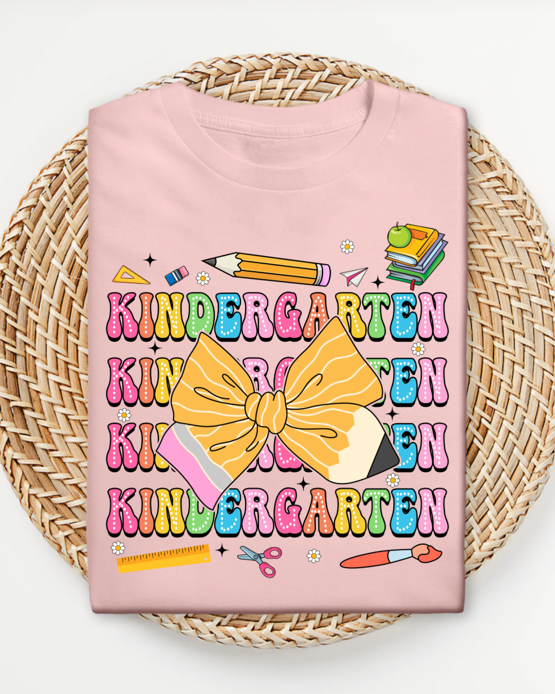 Back to School Bow Shirt, Cute Grade Tee for Girls, First Day School Shirt with Bow, Pre-K to 4th Grade Shirt, School Outfit Girl