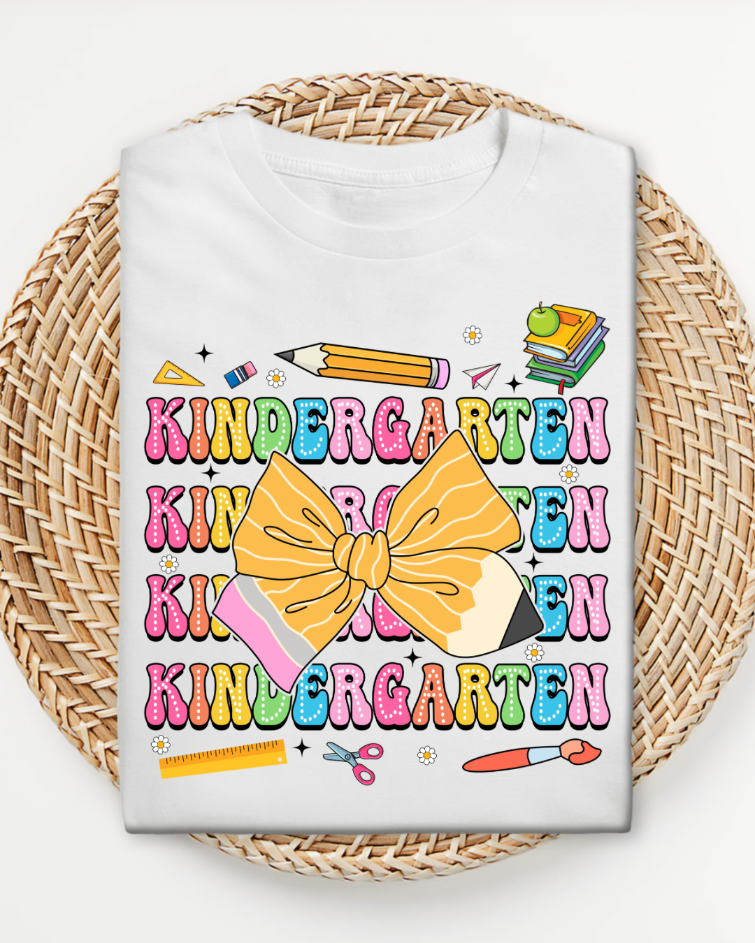 Back to School Bow Shirt, Cute Grade Tee for Girls, First Day School Shirt with Bow, Pre-K to 4th Grade Shirt, School Outfit Girl