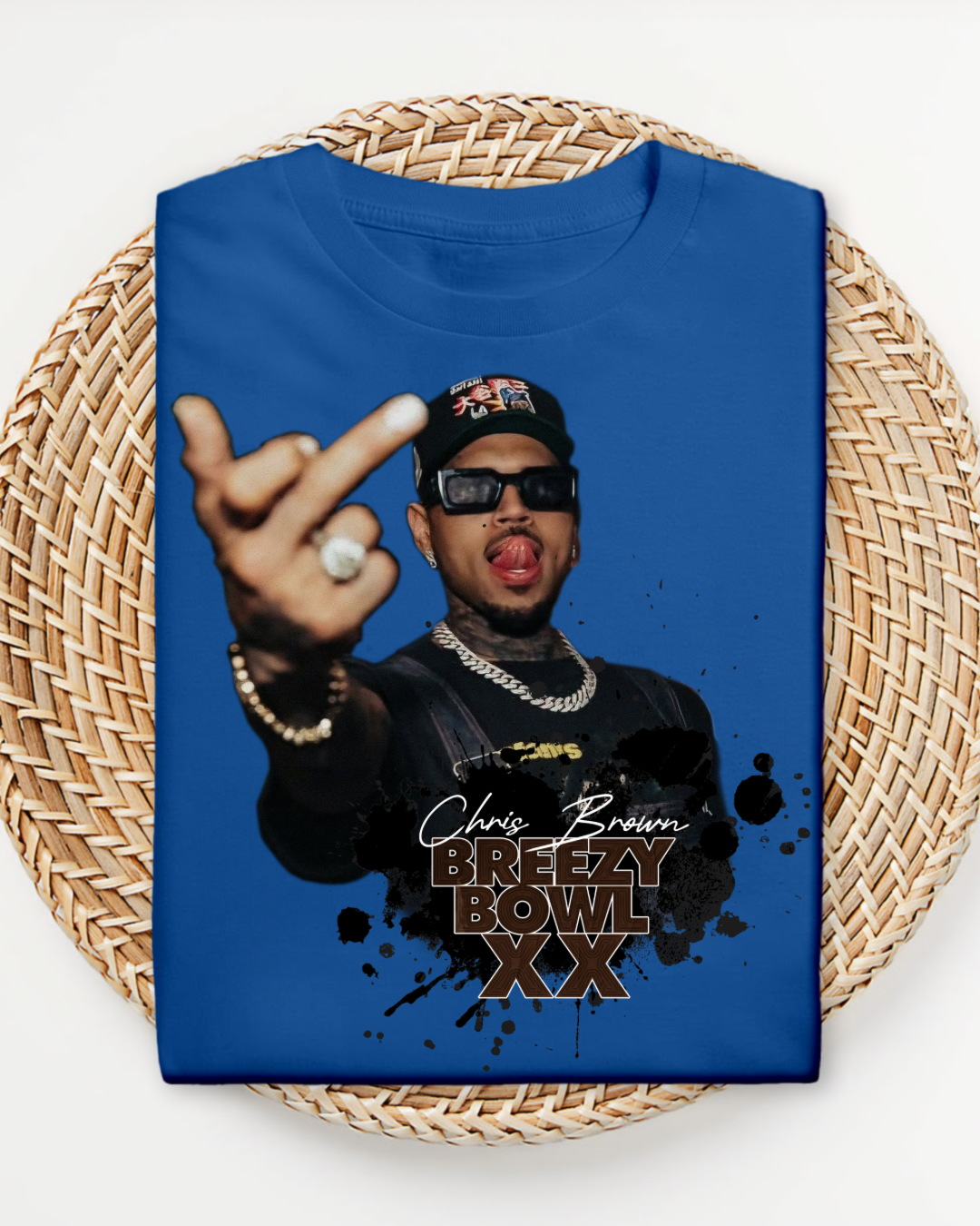 Chris Brown Breezy Bowl XX Shirt, Concert Fan Tee, Hip Hop Streetwear Top, Graphic Music T-Shirt, Bold Custom Shirt in All Colors