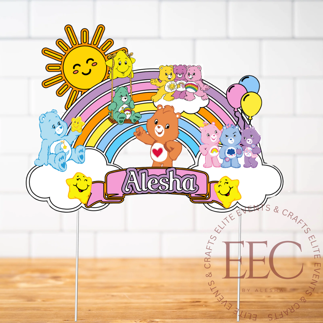 Custom 3D Cake Topper – Personalized Birthday Cake Topper – Name & Age Cake Topper – Party Decoration – Kids Birthday Cake Decor