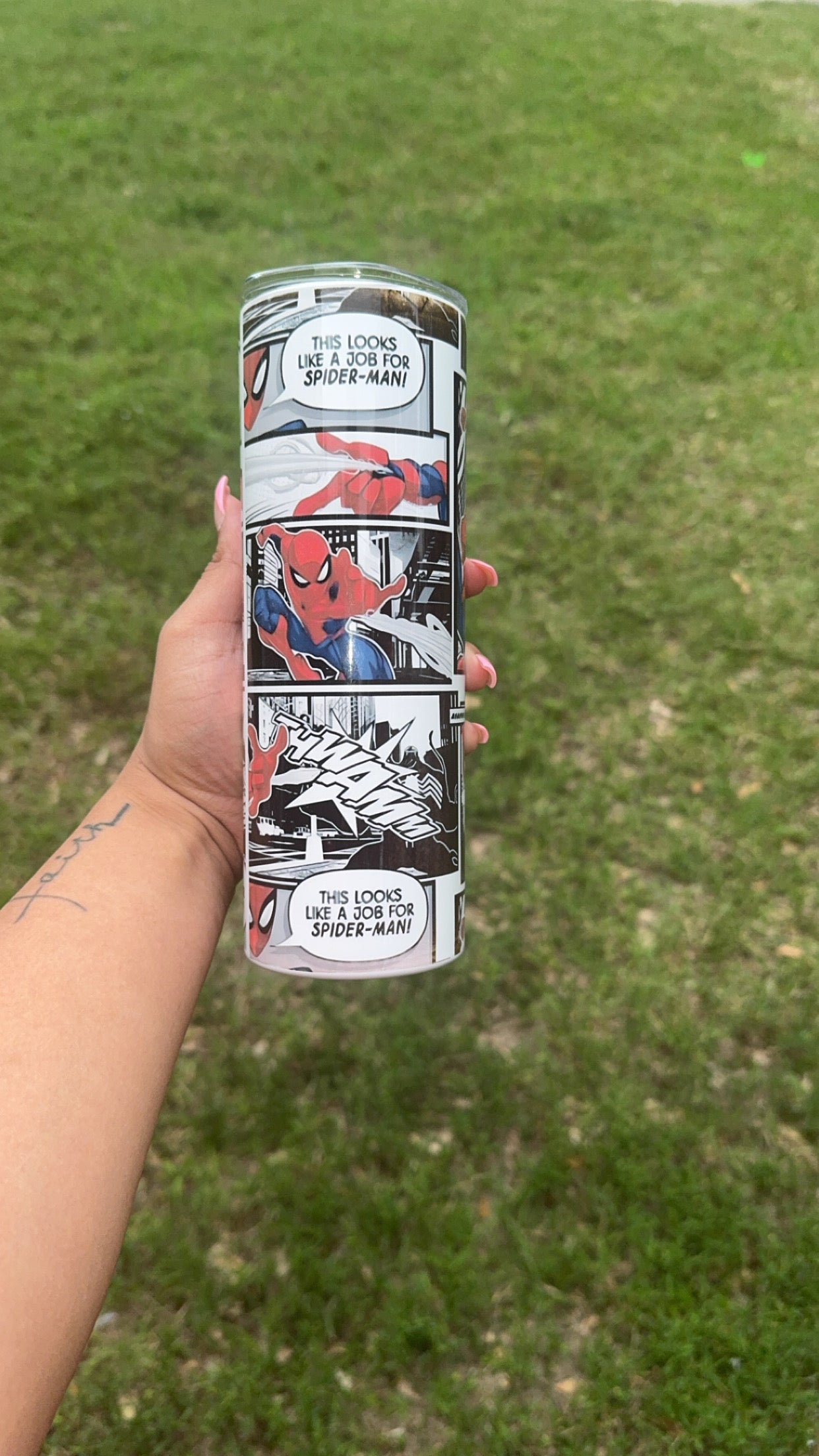 Amazing Web Hero 20oz Skinny Tumbler