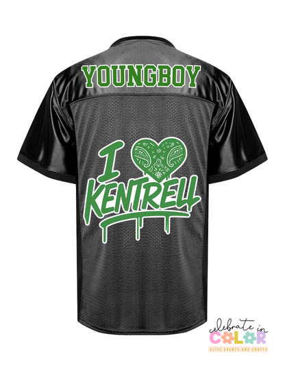 NBA YoungBoy Concert Jersey Shirt, YB 38 Custom Football Jersey, Green & Black Rap Fan Outfit, Streetwear Hip Hop Concert