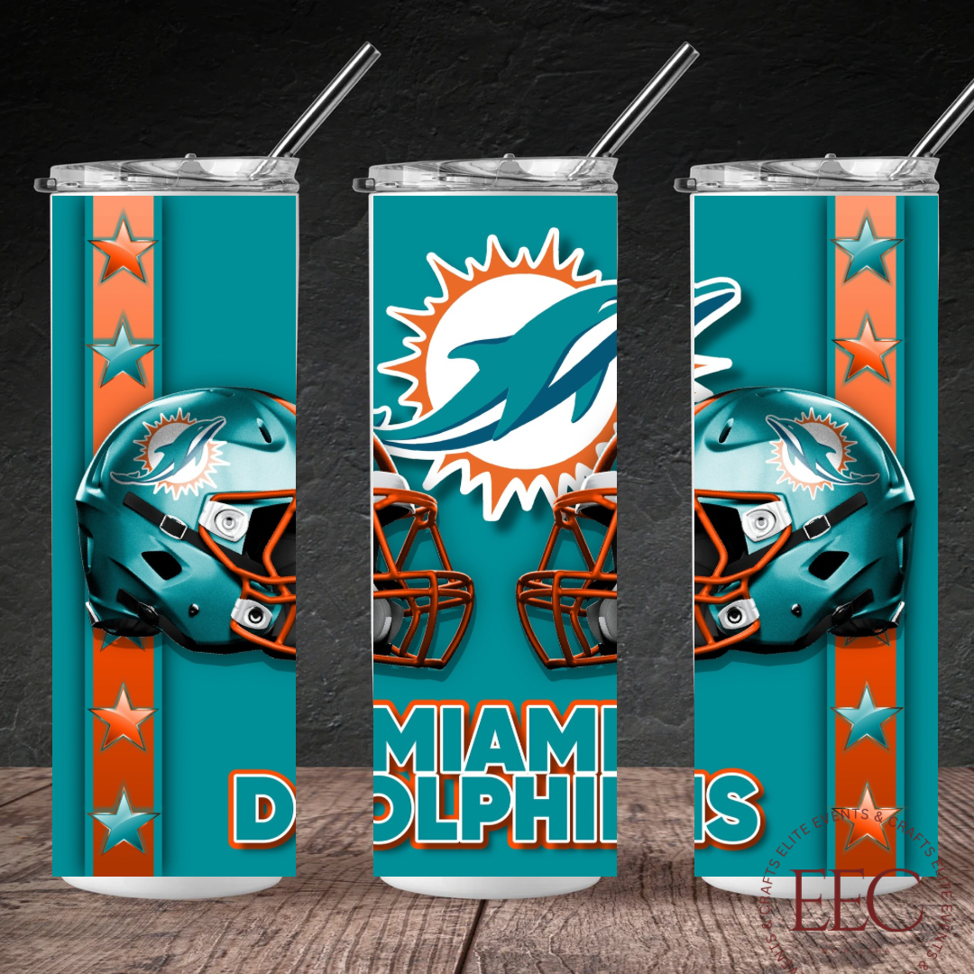 Football Team 20oz Tumbler – Custom Sports Drinkware | Personalized Team Colors & Name | Game Day Football Cup