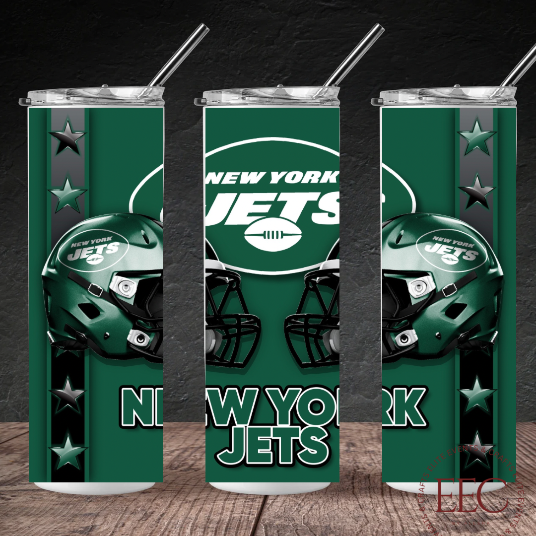 Football Team 20oz Tumbler – Custom Sports Drinkware | Personalized Team Colors & Name | Game Day Football Cup