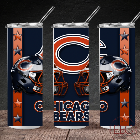 Football Team 20oz Tumbler – Custom Sports Drinkware | Personalized Team Colors & Name | Game Day Football Cup