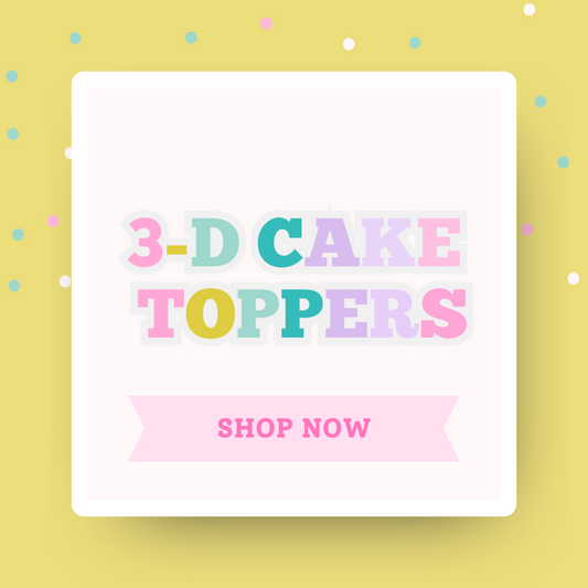 Custom 3D Cake Topper – Personalized Birthday Cake Topper – Name & Age Cake Topper – Party Decoration – Kids Birthday Cake Decor