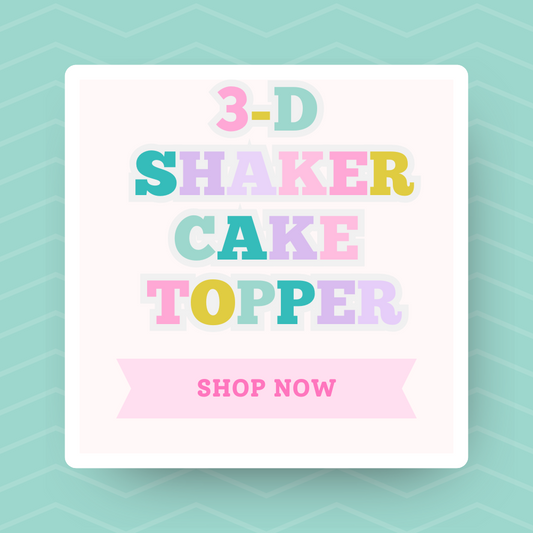 Custom 3D Shaker Cake Topper – Personalized Name & Age Topper – Birthday Cake Decoration – Kids Party Topper – Unique Cake Topper
