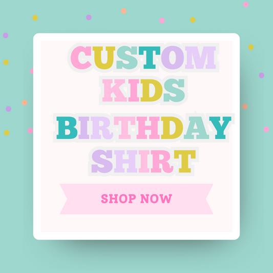 Custom Kids Birthday Shirt – Personalized Name & Age | Fun Birthday Tee for Boys & Girls | Toddler & Youth Sizes