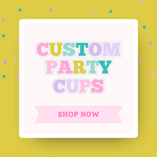 Custom Party Cups (12 Count) – Personalized Drinkware for Birthdays, Weddings & Special Events | Reusable Party Cups
