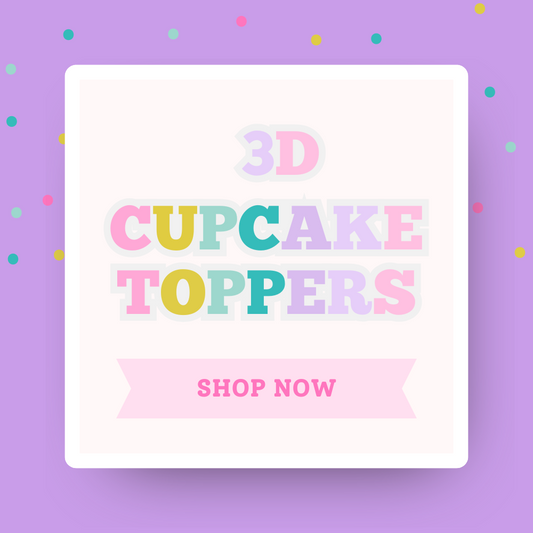3D Cupcake Toppers (Set of 12) – Custom Party Picks for Kids Birthdays & Events | Personalized & Themed Cupcake Decorations