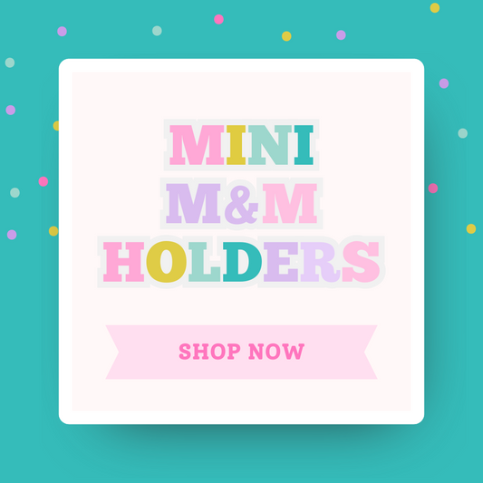 Mini M&M Holders (12 Count) – Colorful Candy Favors for Parties & Events | Cute & Custom Treat Containers