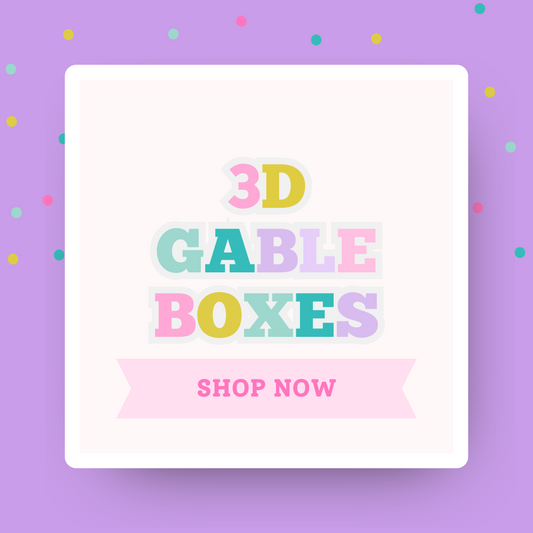 3D Gable Boxes (12 Count) – Custom Party Favor Boxes for Birthdays, Events & Celebrations | Personalized Treat Boxes