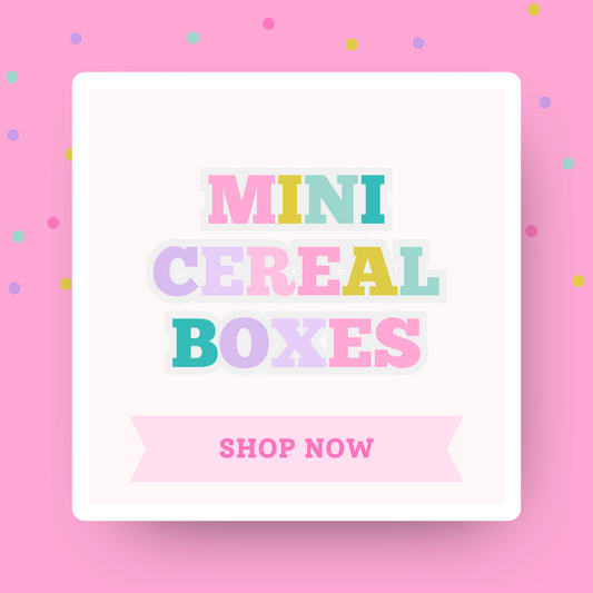 Mini Cereal Boxes (Set of 12) – Fun & Custom Breakfast Party Favors | Kids Birthday Treats & Themed Snack Boxes