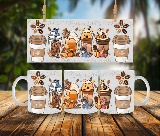 Winnie-Inspired Coffee Mug – Cute 11oz & 15oz Mug for Tea, Coffee & Cozy Moments