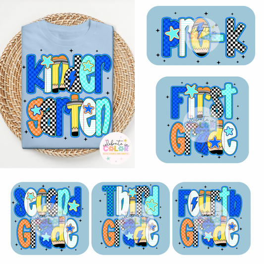 Back to School Grade Level Shirt – Pre-K to 4th Grade Kids & Adult Tee | Custom First Day of School Outfit