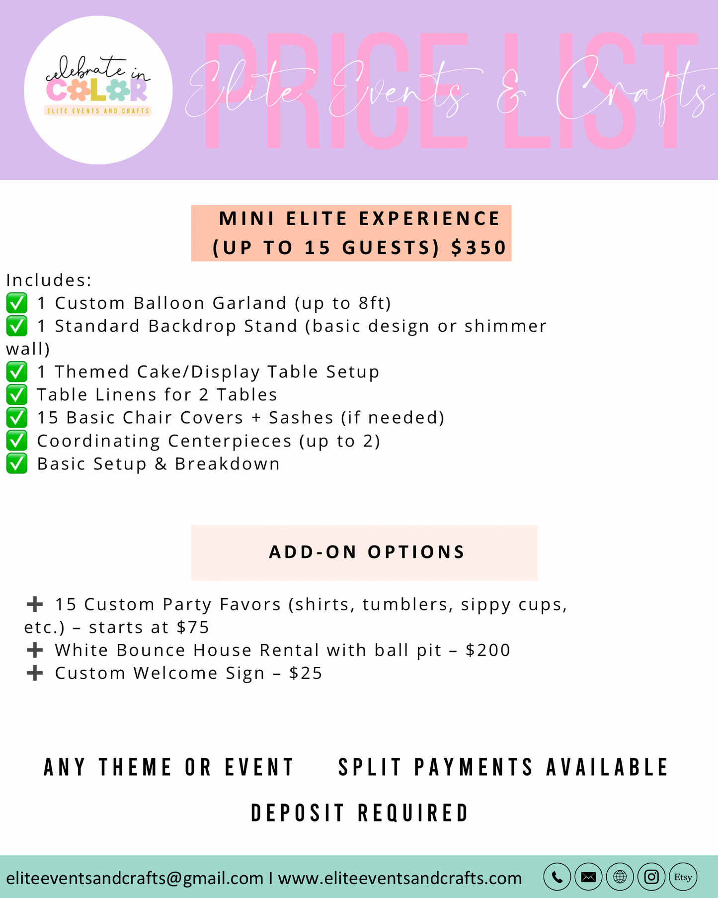 Custom Party Decorating Packages for 15–50 Guests, Balloon Garland, Backdrop, Table Setup, Event Styling Louisiana Party Planner