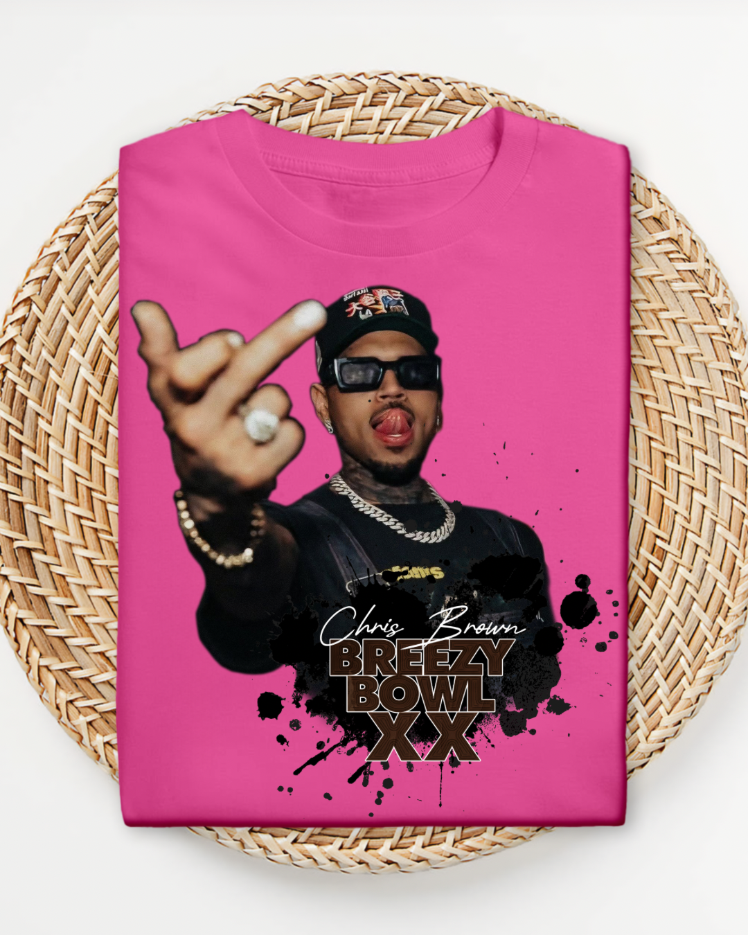 Chris Brown Breezy Bowl XX Shirt, Concert Fan Tee, Hip Hop Streetwear Top, Graphic Music T-Shirt, Bold Custom Shirt in All Colors