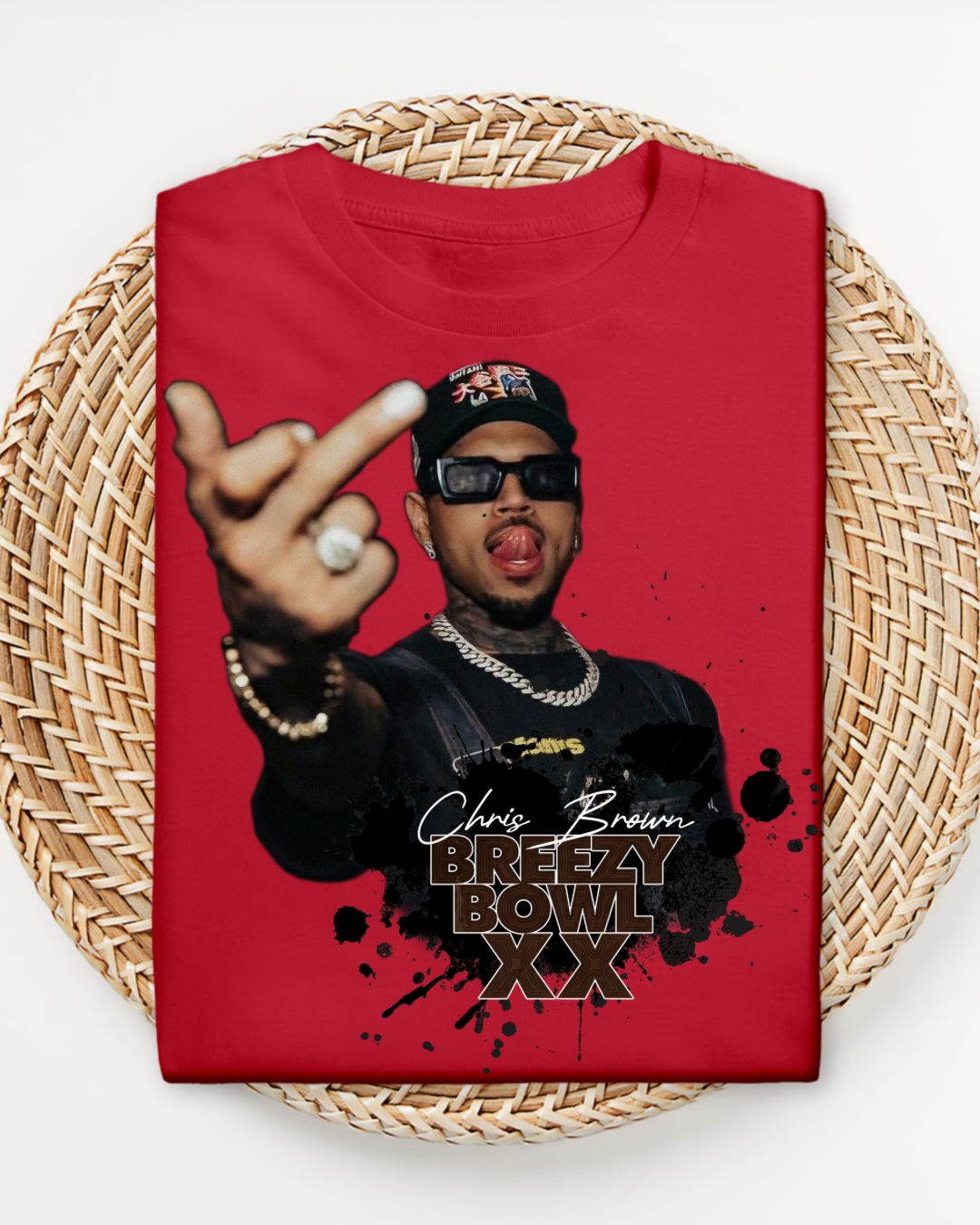Chris Brown Breezy Bowl XX Shirt, Concert Fan Tee, Hip Hop Streetwear Top, Graphic Music T-Shirt, Bold Custom Shirt in All Colors
