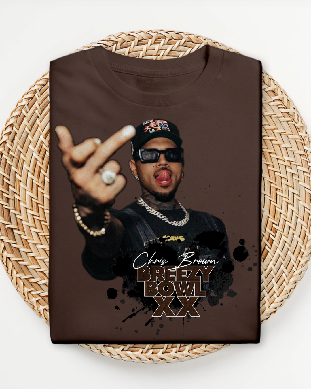 Chris Brown Breezy Bowl XX Shirt, Concert Fan Tee, Hip Hop Streetwear Top, Graphic Music T-Shirt, Bold Custom Shirt in All Colors