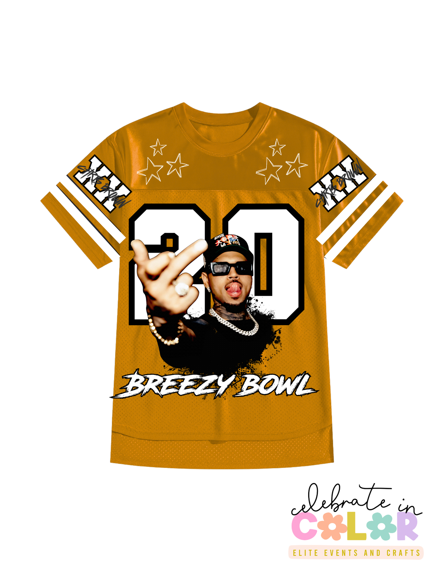 CB Jersey Shirt, Chris-Inspired Football Tee, Red & White Game Day Shirt, Concert Outfit, Custom Music Fan Jersey Top