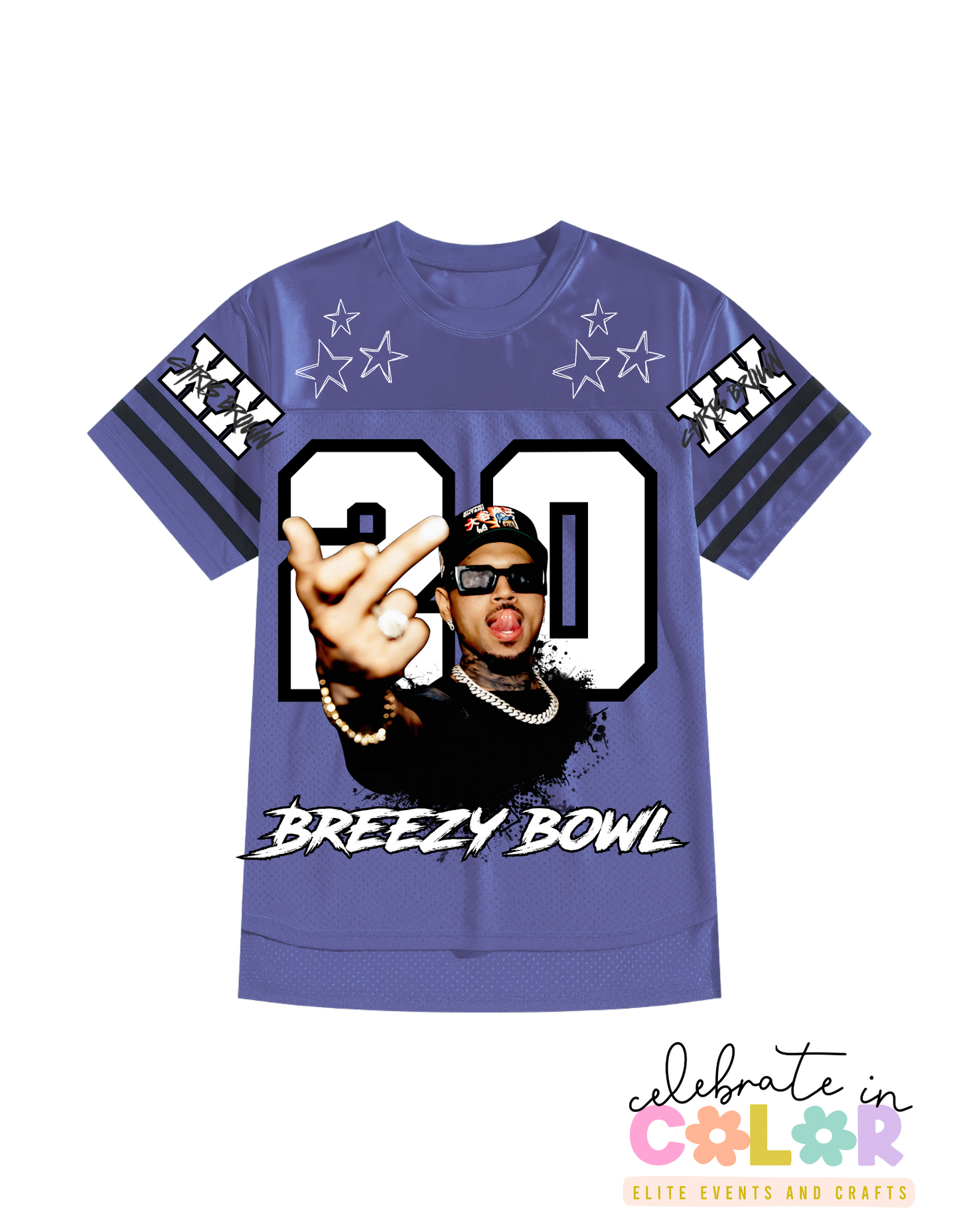 CB Jersey Shirt, Chris-Inspired Football Tee, Red & White Game Day Shirt, Concert Outfit, Custom Music Fan Jersey Top