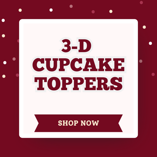 3-D Cupcake Toppers (12 count)
