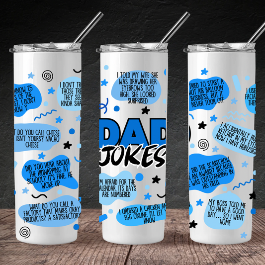 Dad Jokes 20oz Skinny Tumbler
