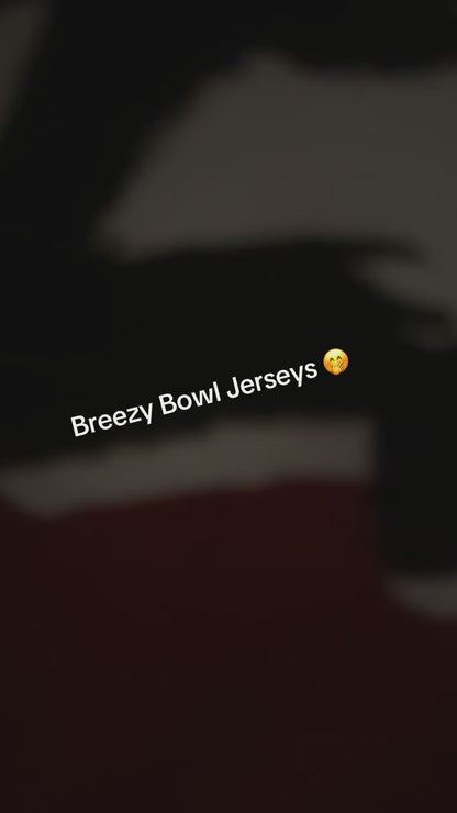 CB Jersey Shirt, Chris-Inspired Football Tee, Red & White Game Day Shirt, Concert Outfit, Custom Music Fan Jersey Top
